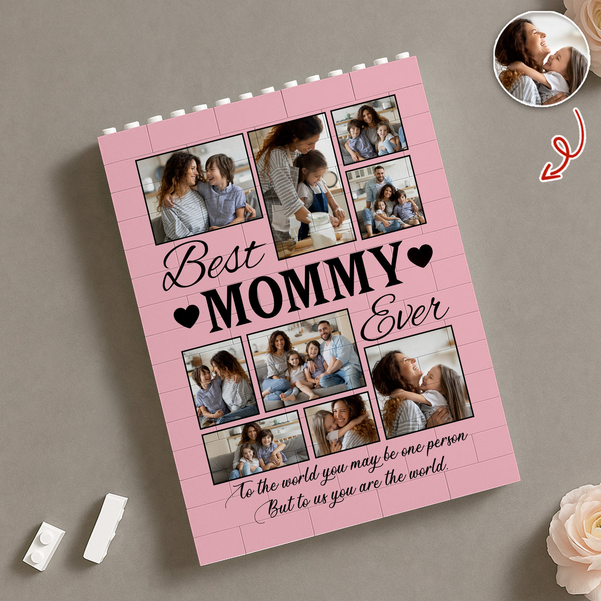 Custom Photo Best Mom Ever Building Brick Blocks Mother's Day Gift HA75 920650