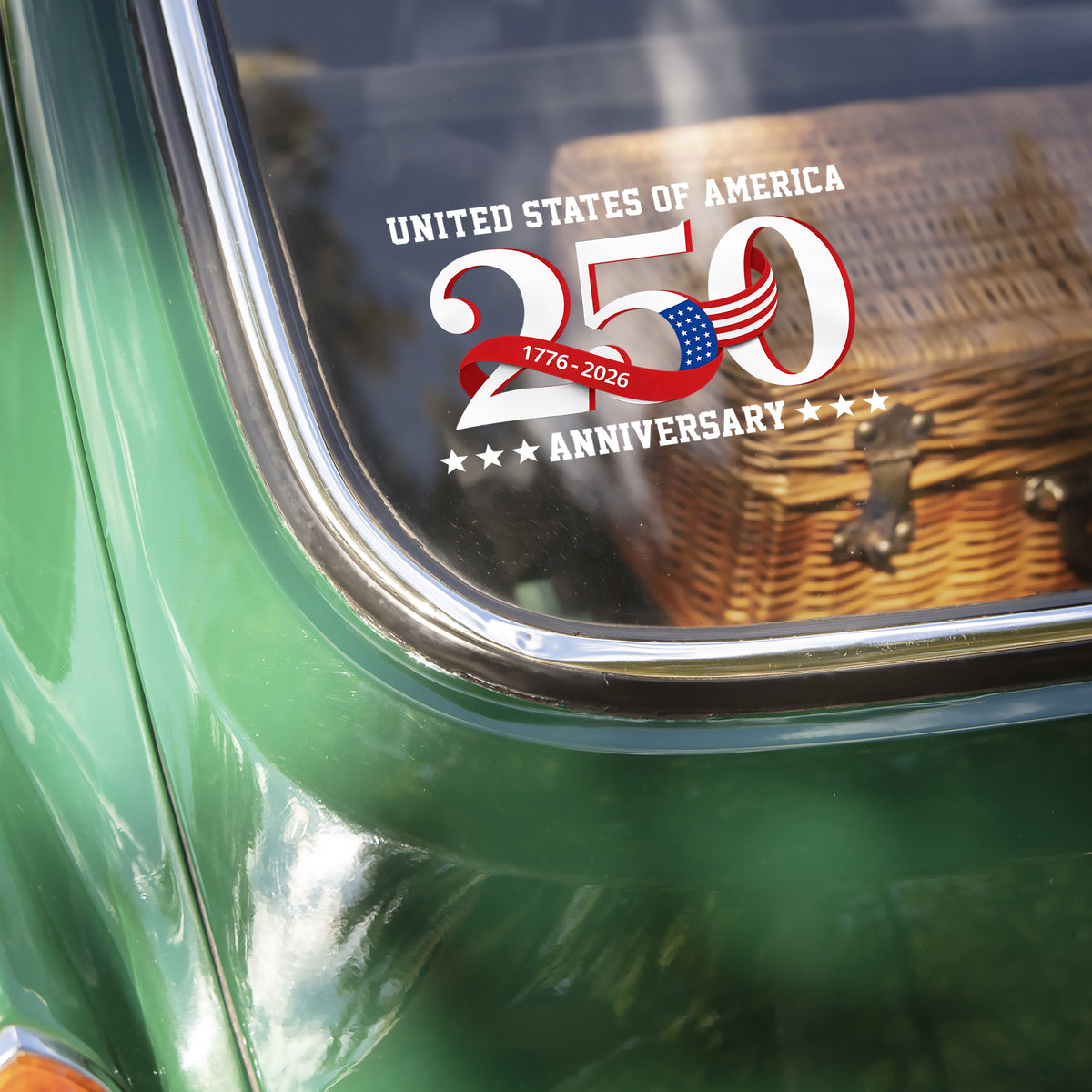 United States of America 1776 2026 Car Window Decal Sticker 250 Years Patriotic Gift Decor CH07 910128