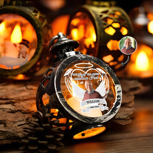 Custom Photo Your Light Will Alwways Shine In My Heart Memorial Christmas Lantern LM32 895785