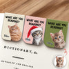 What Are You Reading - Custom Cat Photo Leather Magnetic Bookmark For Book Lovers, Cat Lovers CH07 899530