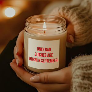 Personalized Bestie Gift Only Bad Bitch Is Born In Scented Candle LM32 895507