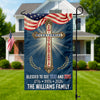 Custom Family Name Blessed to See 200 & 250 Years Bicentennial Semiquincentennial Christian Garden Flag HO82 901936
