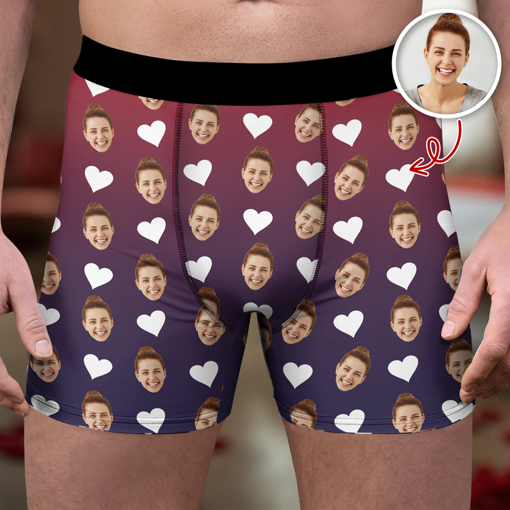 Custom Funny Photo Man's Boxer For Boyfriend TH10 898013