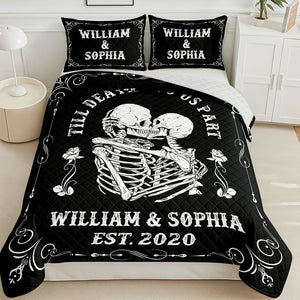Till Death Do Us Part - Personalized Bedding Set Valentine Gift For Couple CH07 899852
