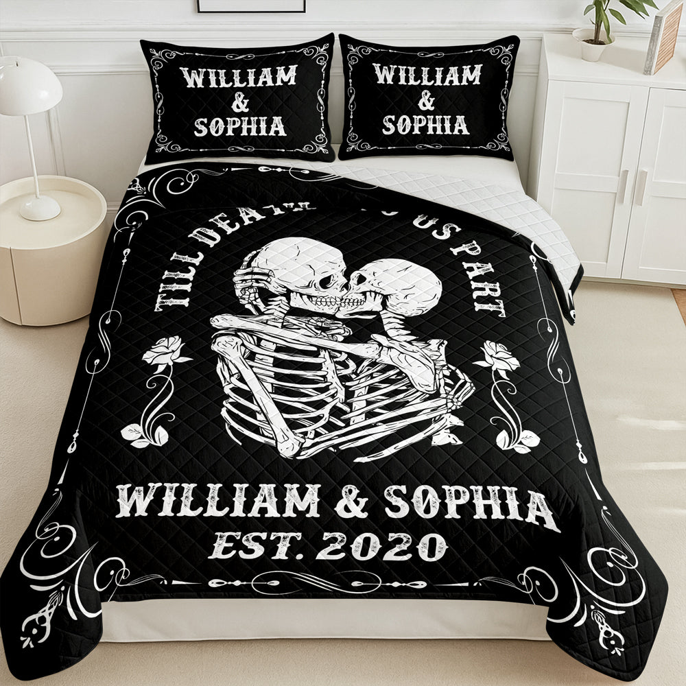 Till Death Do Us Part - Personalized Bedding Set Valentine Gift For Couple CH07 899852