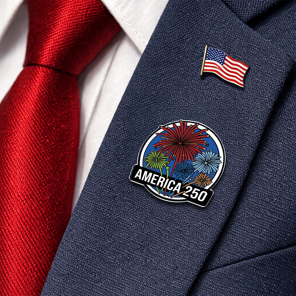 America 250 Fireworks Acrylic Pin TH10 169315
