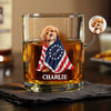 Custom Photo Dog Cat With America 250 Whiskey Glass HO82 901258