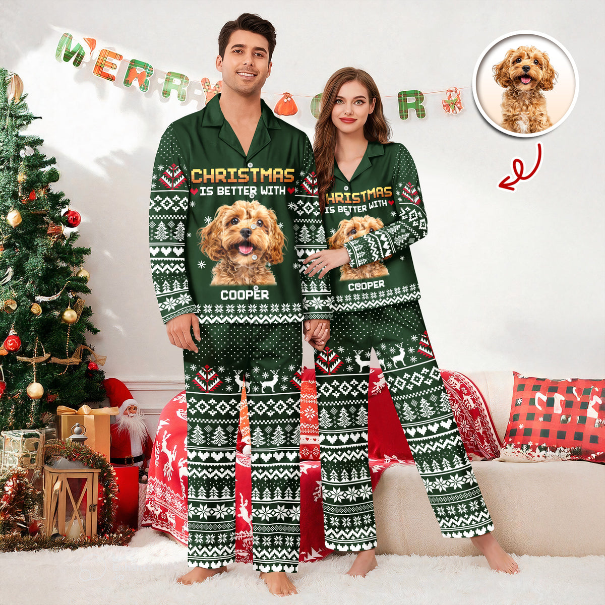 Custom Photo Christmas Is Better Pajamas For Dog Cat Lovers TH10 896107