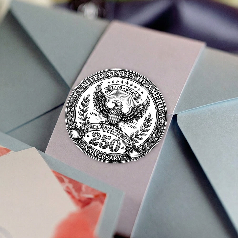 America 250 Years 1776-2026 Semiquincentennial Eagle Roll Sticker HA75 920676