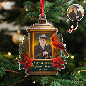Custom Photo In Loving Memory Memorial Acrylic Ornament HA75 897204