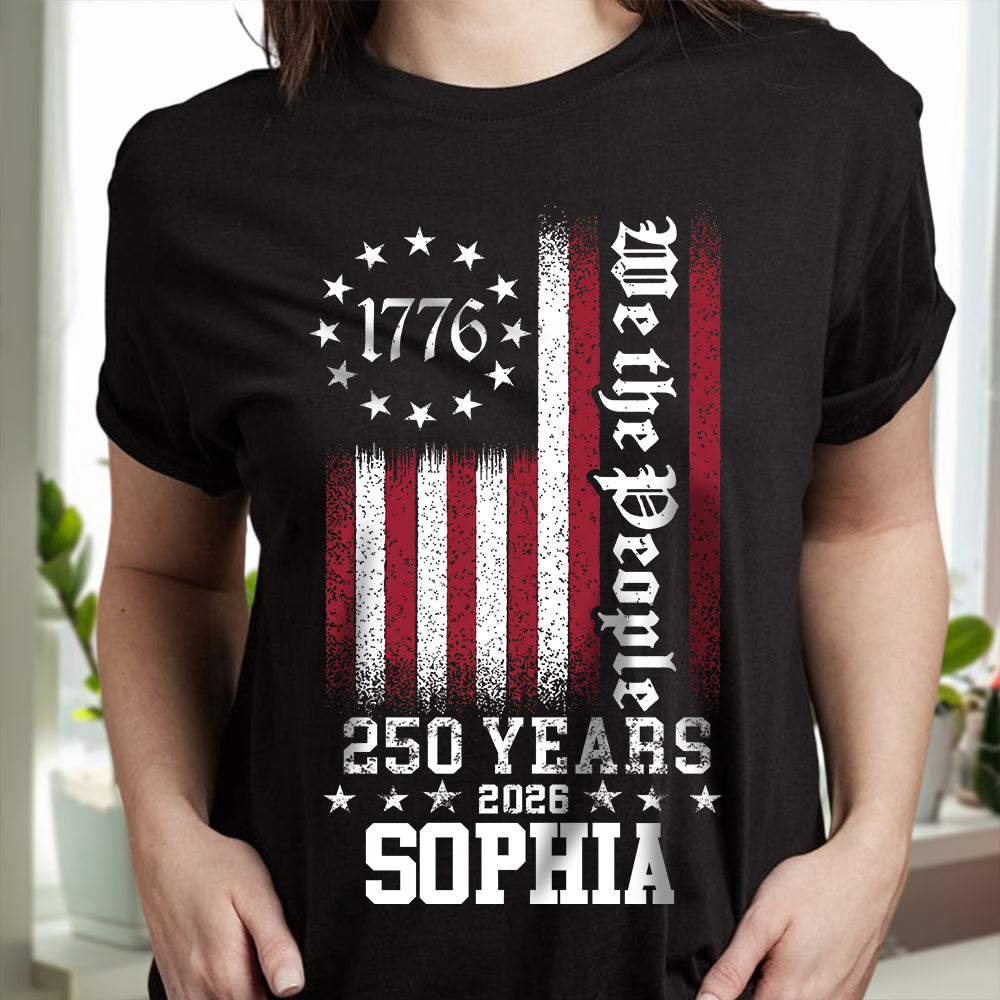 Personalized We The People 250 Years Dark Shirt TH10 898625