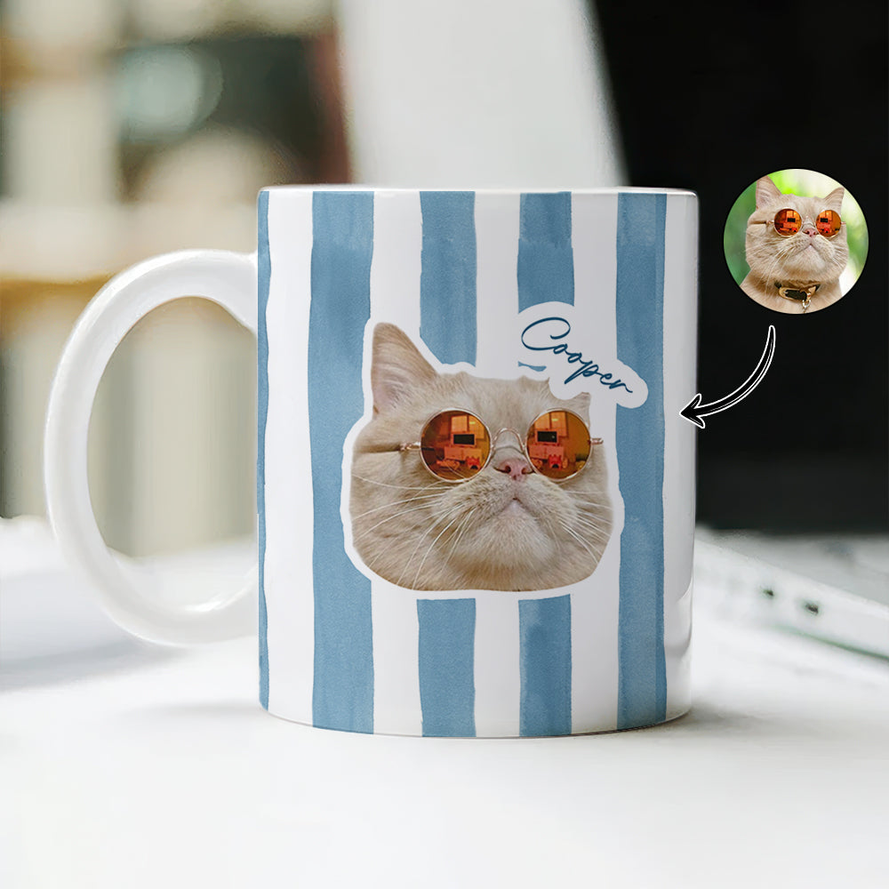 Custom Cat Photo Personalized Print Full Mug For Cat Lovers LM32 895761