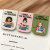 Shhh....I'm Reading Personalized Leather Magnetic Bookmark Funny Gifts For Book Lovers CH07 899490