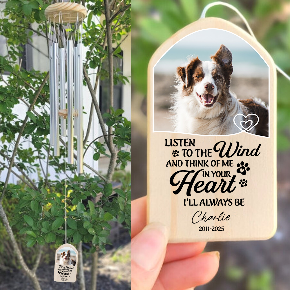 Listen To The Wind Personalized Memorial Wind Chimes Gifts For Dog Lovers TH10 894429