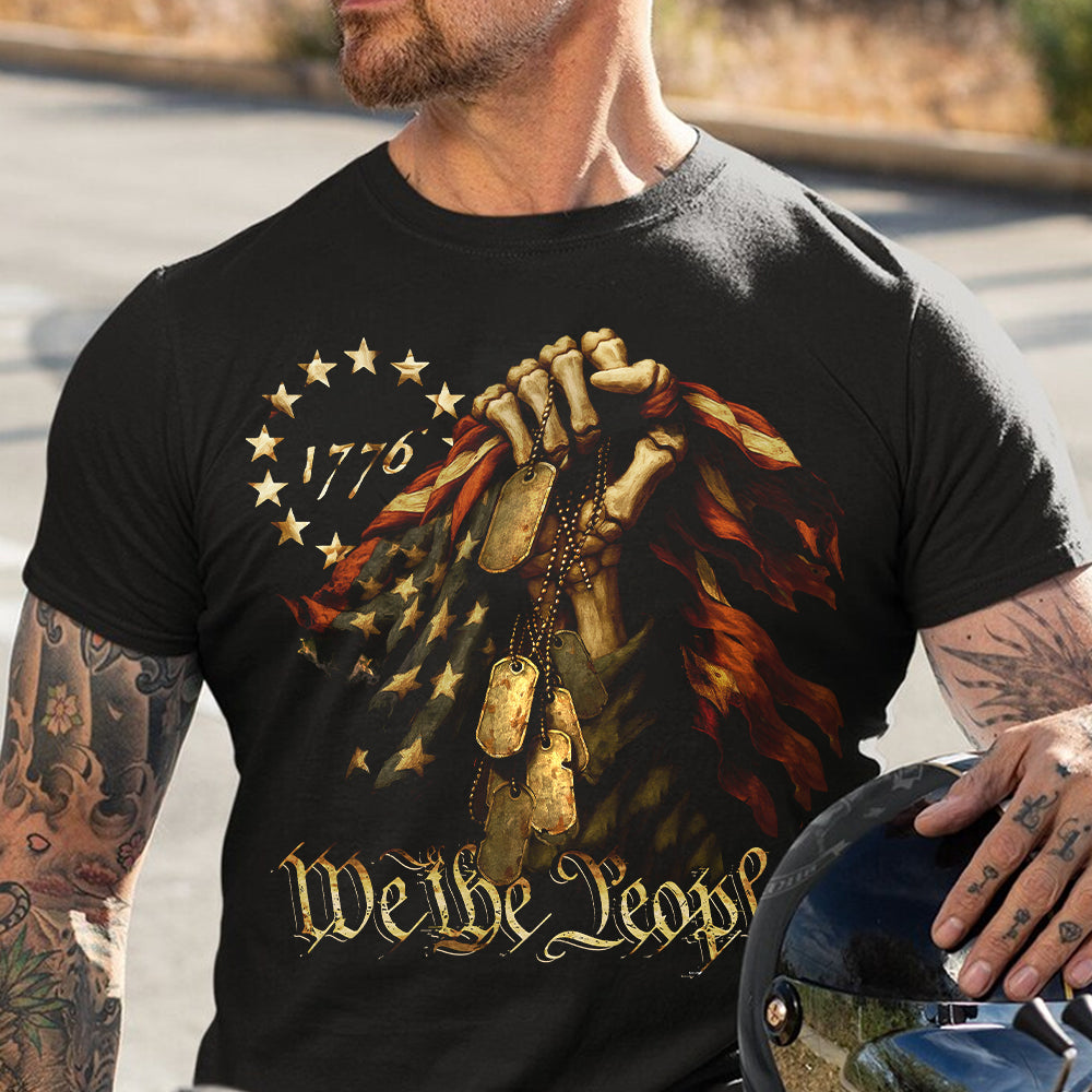 We The People - Bone Hand Dark Shirt HO82 894860