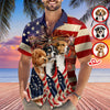 Custom Dog Photo American Patriot Hawaii Shirt TH10 898875