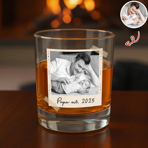 Custom Photo Dad Whiskey Glass, Grandpa Gift, Gifts For Him HA75 898924