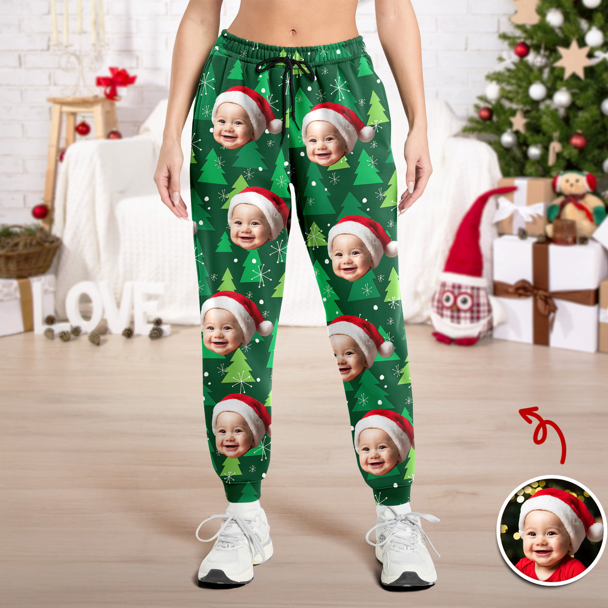 Custom Photo Kid Family Personalized Christmas Sweatpants HA75 892980