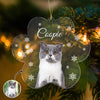Custom Photo Cat Paw Shaped Acrylic Ornament For Christmas HA75 897264