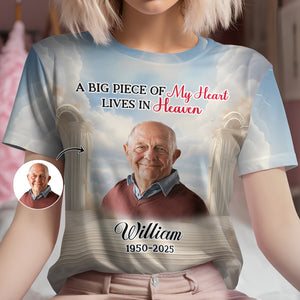 Custom Photo Heaven Gate Sky, In Loving Memory Personalized 3D Shirt CH07 896246
