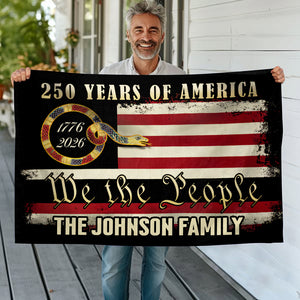 Personalized 250 Years Of America - We The People Banner House Flag HO82 900972
