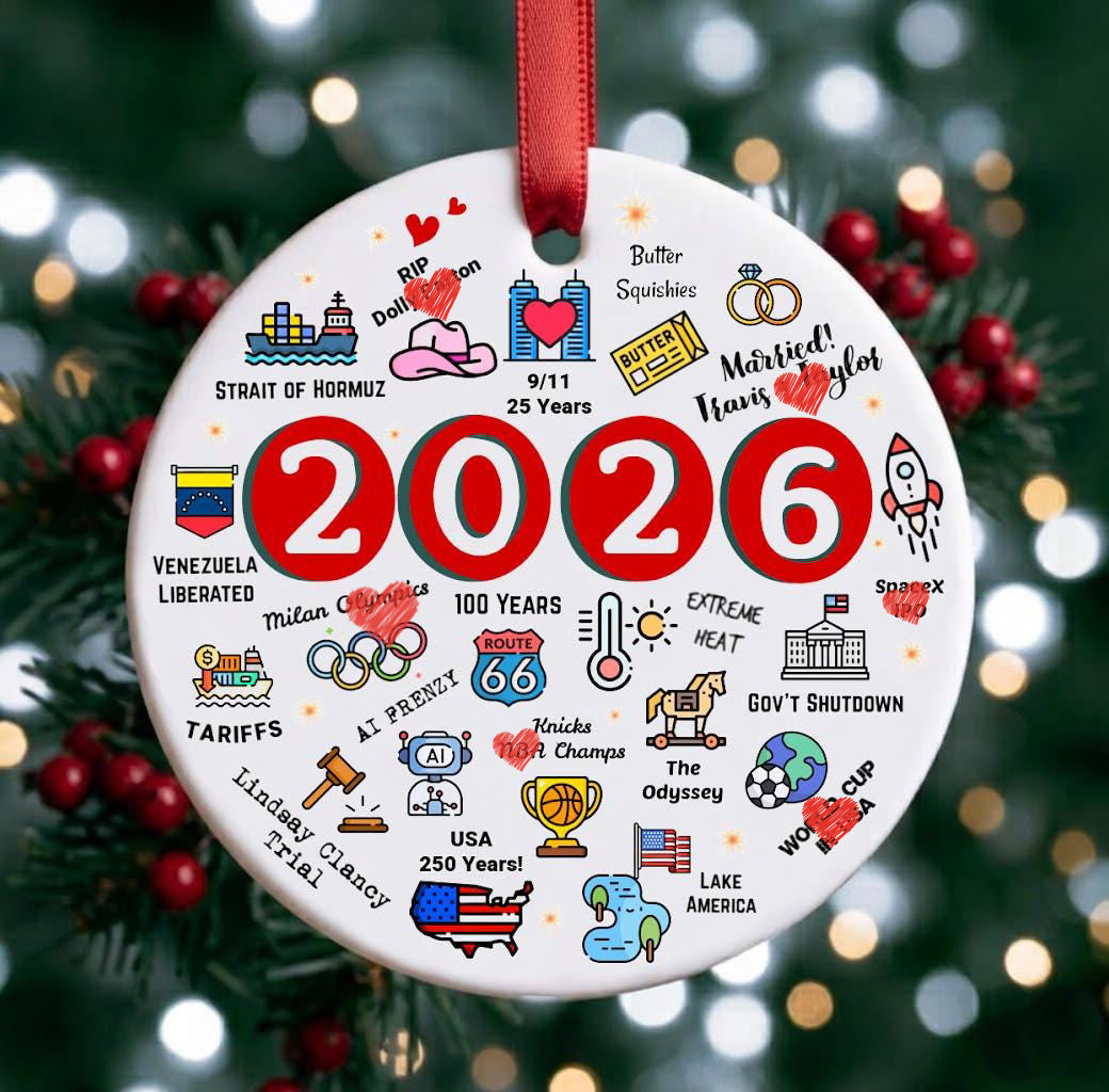 2026 Year in Review, Year to Remember Commemorative Ceramic Ornament LM32 670689