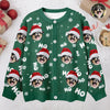 Custom Puppy Photo Ho Ho Ho Chritsmas Cardigan Gift For Pet Lovers CH07 899906