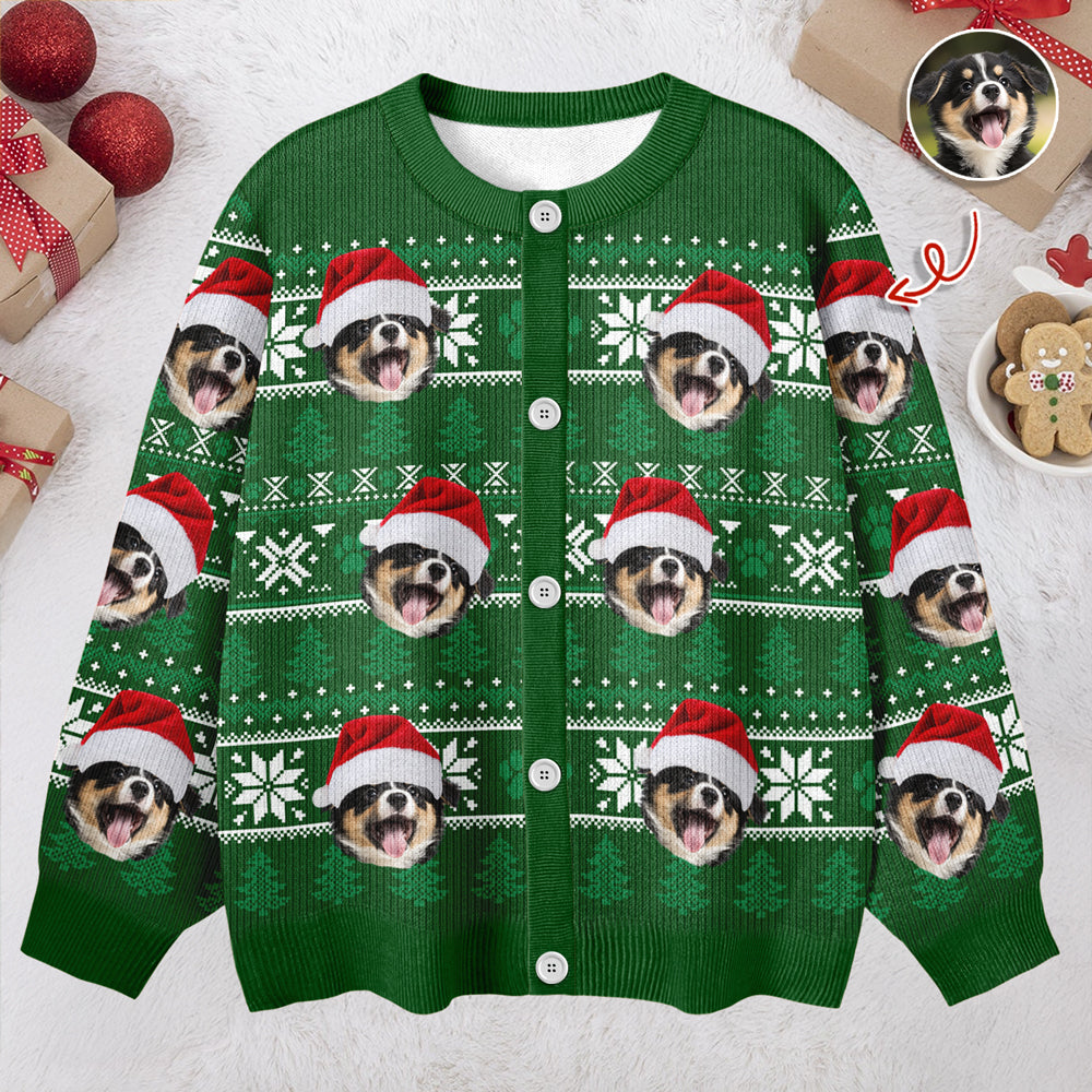 Custom Dog Cat Face Photo Ugly Cardigan For Dog/Cat Lover TH10 896585