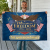 Personalized Family Name 250 Years Of Freedom Semiquincentennial Banner House Flag TH10 898423