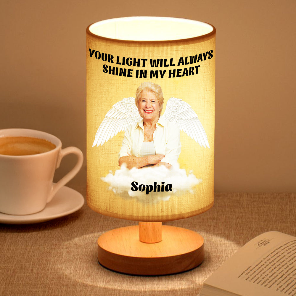 Custom Photo Forever In My Heart Memorial Fabric Lamp TH10 892851