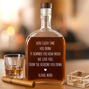 We Love You From The Reasons You Drink For Dad Whiskey Bottle TH10 894047