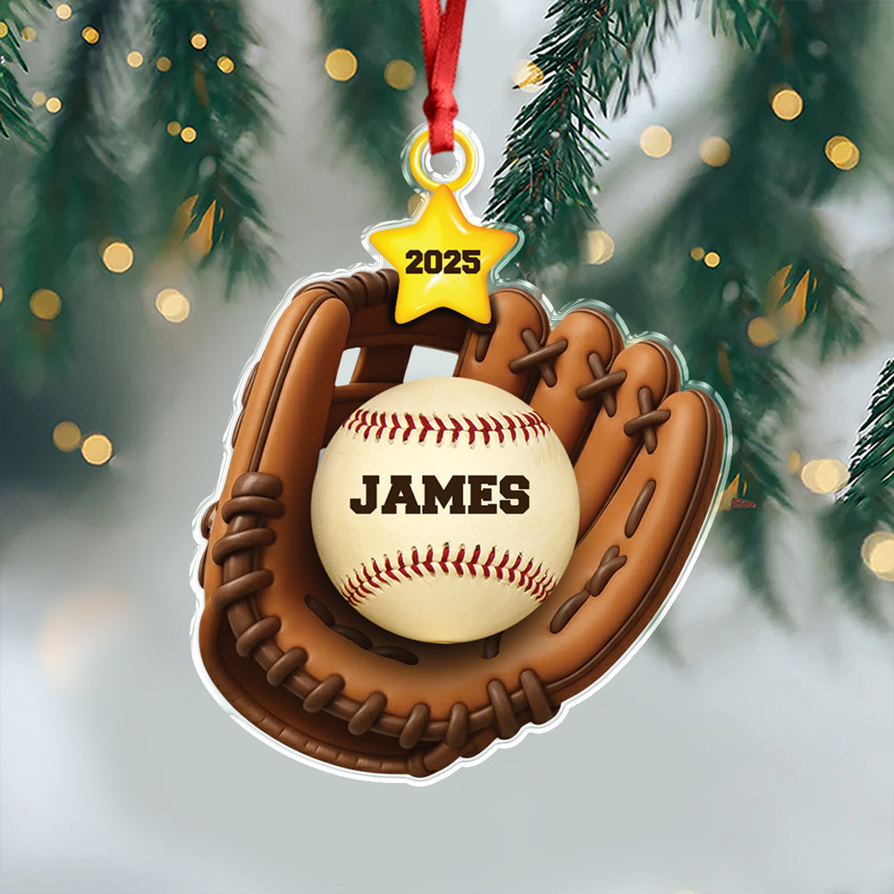 Custom Baseball Family Name Acrylic Ornament TH10 896473