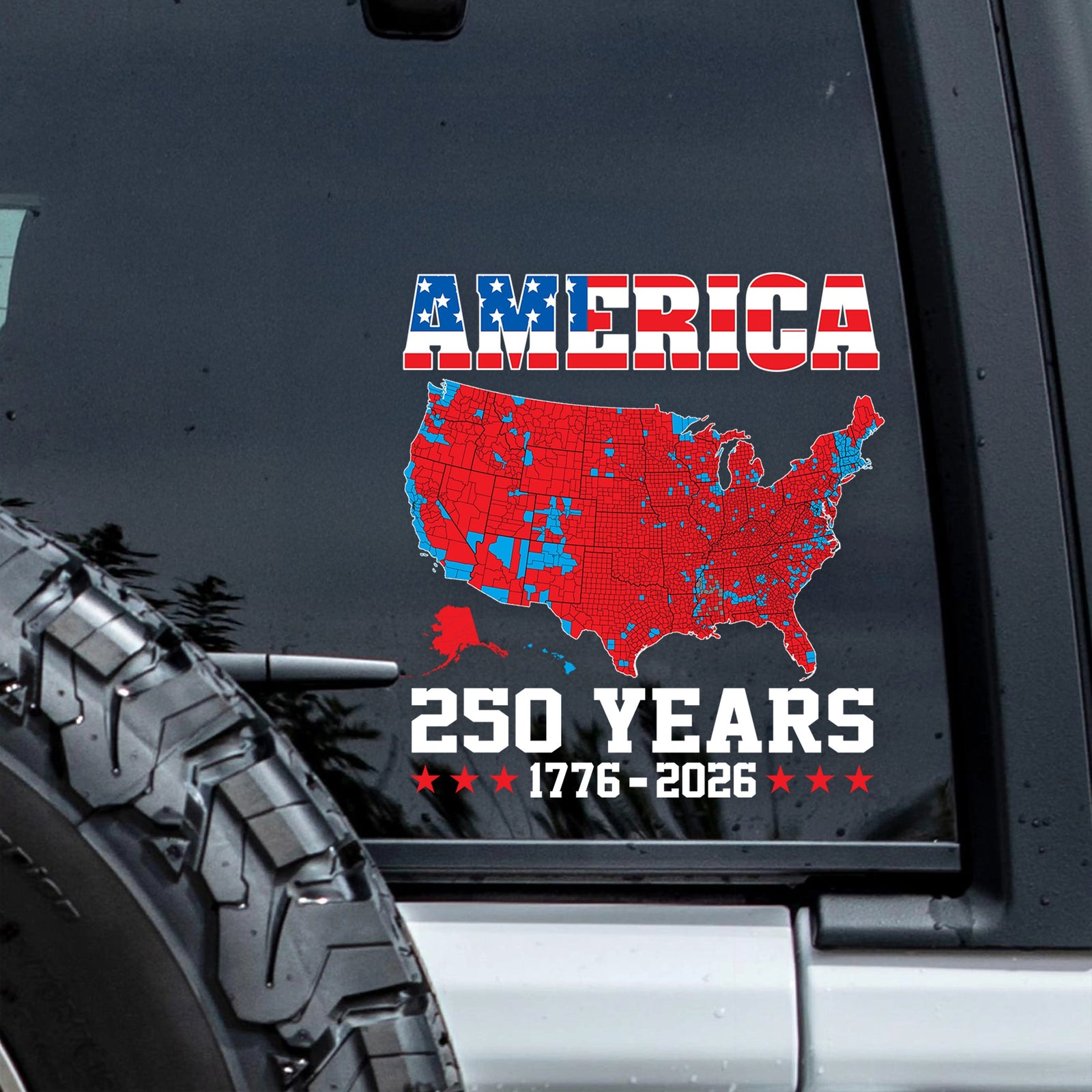 America 1776 - 2026 Car Window Decal Sticker TH10 898517