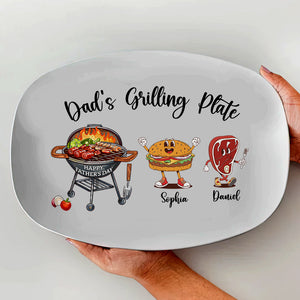 Daddy's Grilling Plate Platter Personalized Father's Day Gifts Grill Gifts CH07 895932