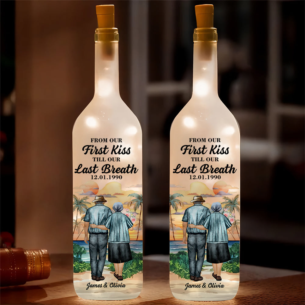 From Our First Kiss - Personalized Custom Bottle Lamp HO82 894468