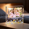 Custom Photo Floral Frame Acrylic Block Plaque Gift For Birthday, Mother's Day LM32 899431