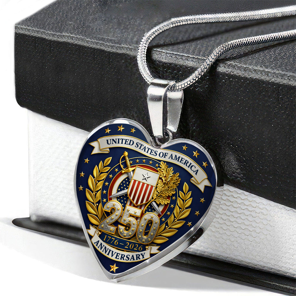 United States Of America 250 Anniversary 1776-2026 Necklace TH10 169523