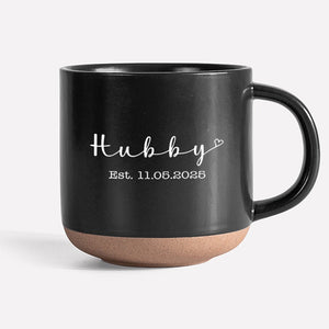 Personalized Hubby Wifey Couple Gift Pottery Mug HA75 898916