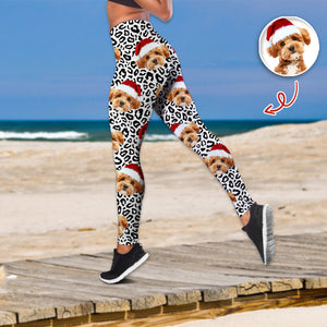 Custom Dog Cat Photo Leopard Pattern Legging HO82 900550