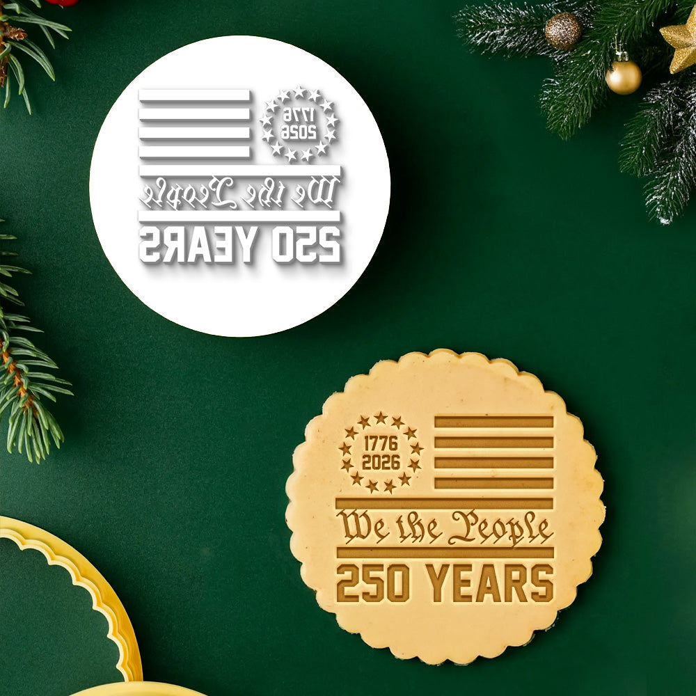 250 Years USA 250th Birthday 1776-2026 America Cookie Stamp HA75 920424