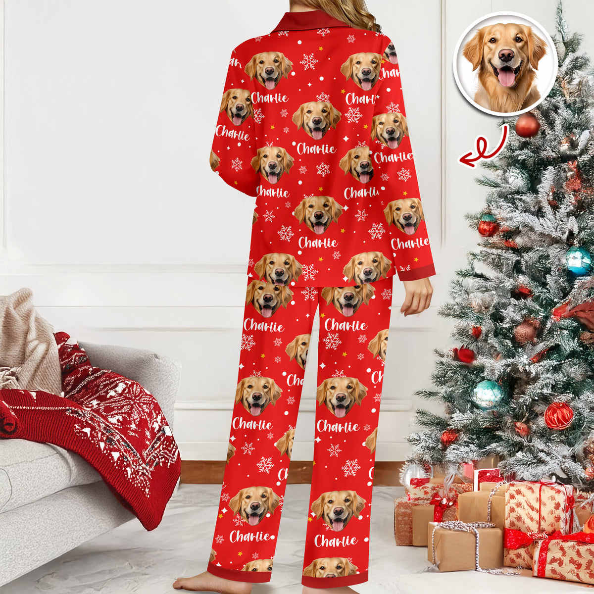 Custom Photo Dog Cat Christmas Pajamas For Pet Lovers TH10 894377