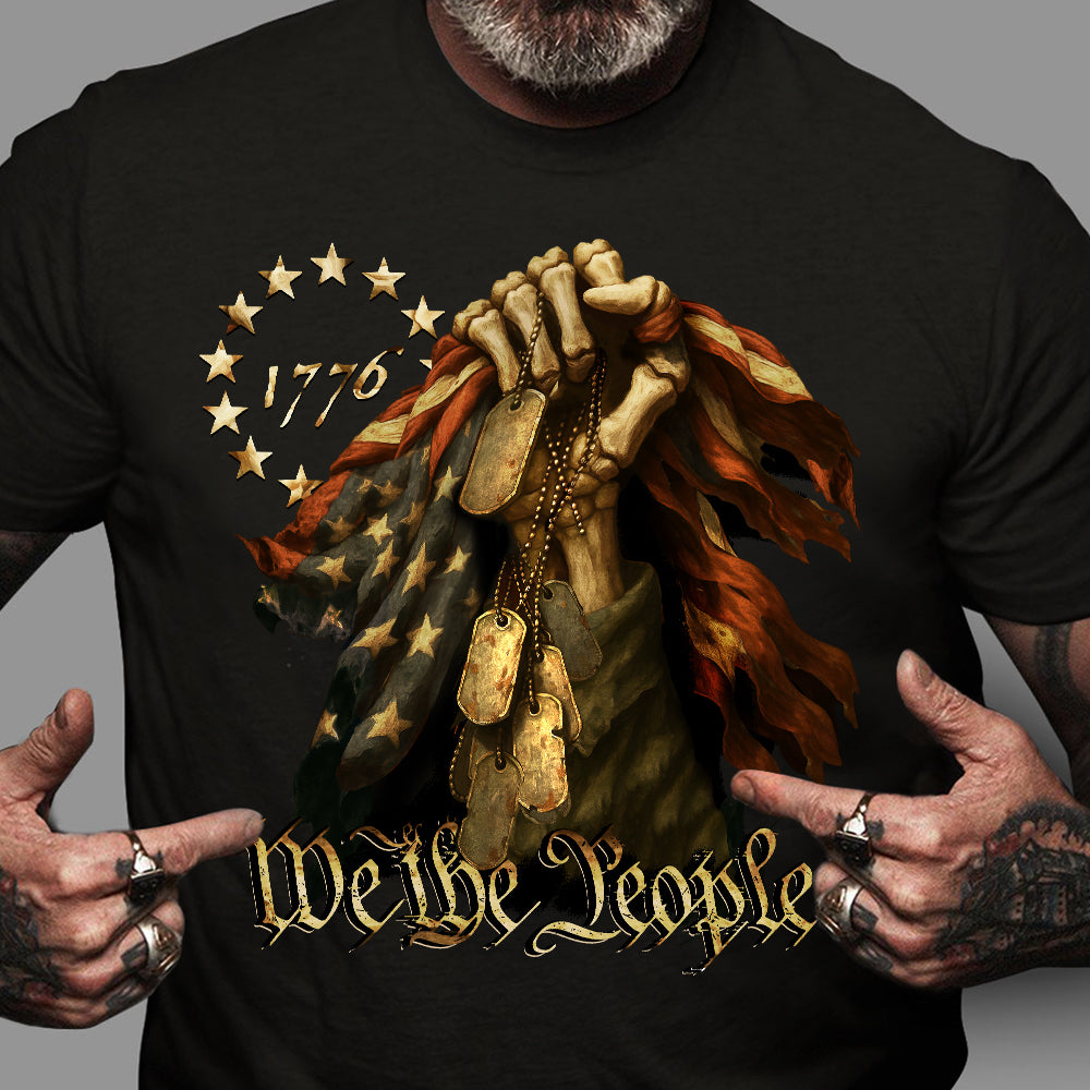 We The People - Bone Hand Dark Shirt HO82 894860
