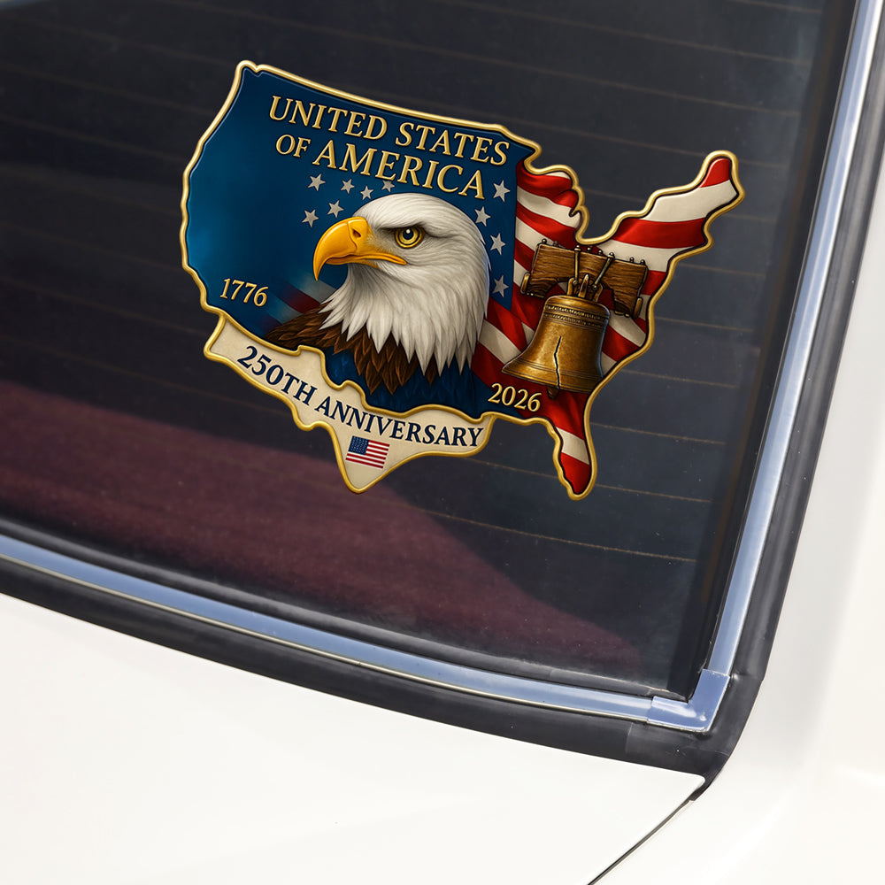 United States 250th Anniversary Patriotic Car Window Decal Sticker HA75 898516