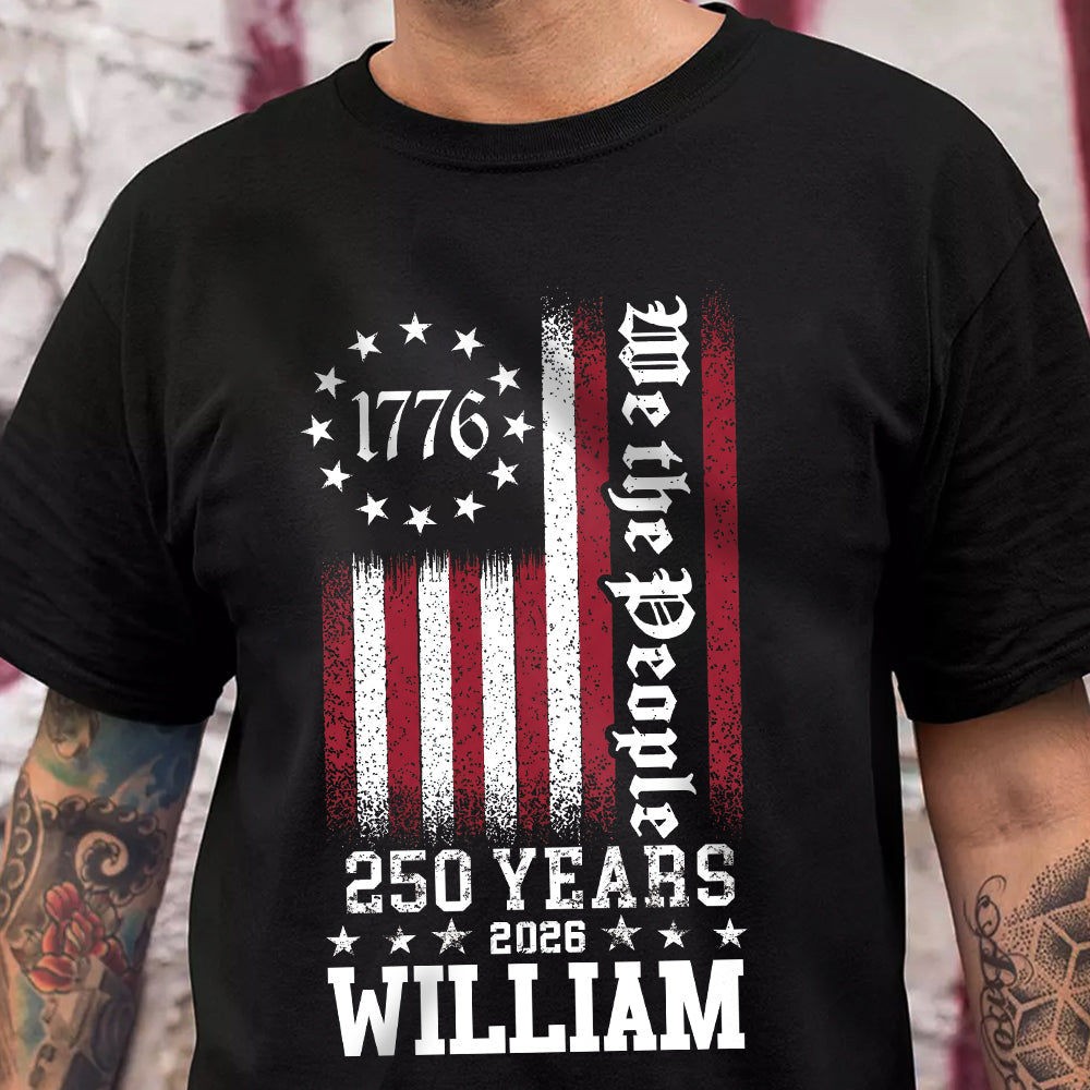 Personalized We The People 250 Years Dark Shirt TH10 898625