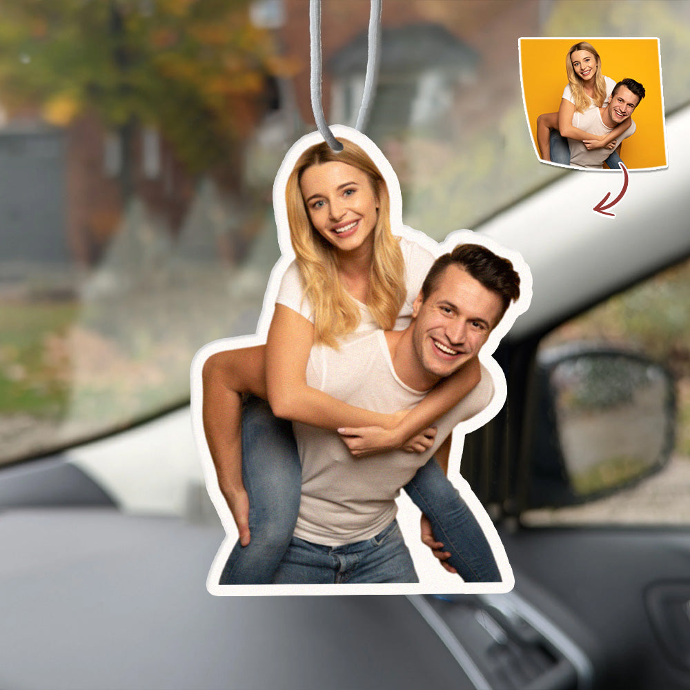 Custom Photo Couple Air Freshener Gift For Valentine HO82 901076