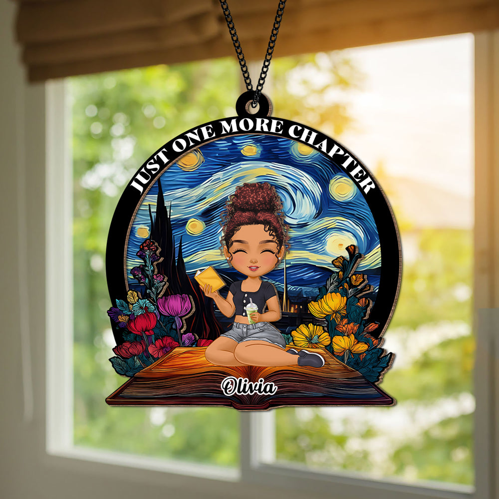Just A Girl Who Love Books Personalized Book Lovers Suncatcher CH07 896524