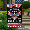 Custom Name 250 Years Of Freedom Anniversary Garden Flag CH07 910048