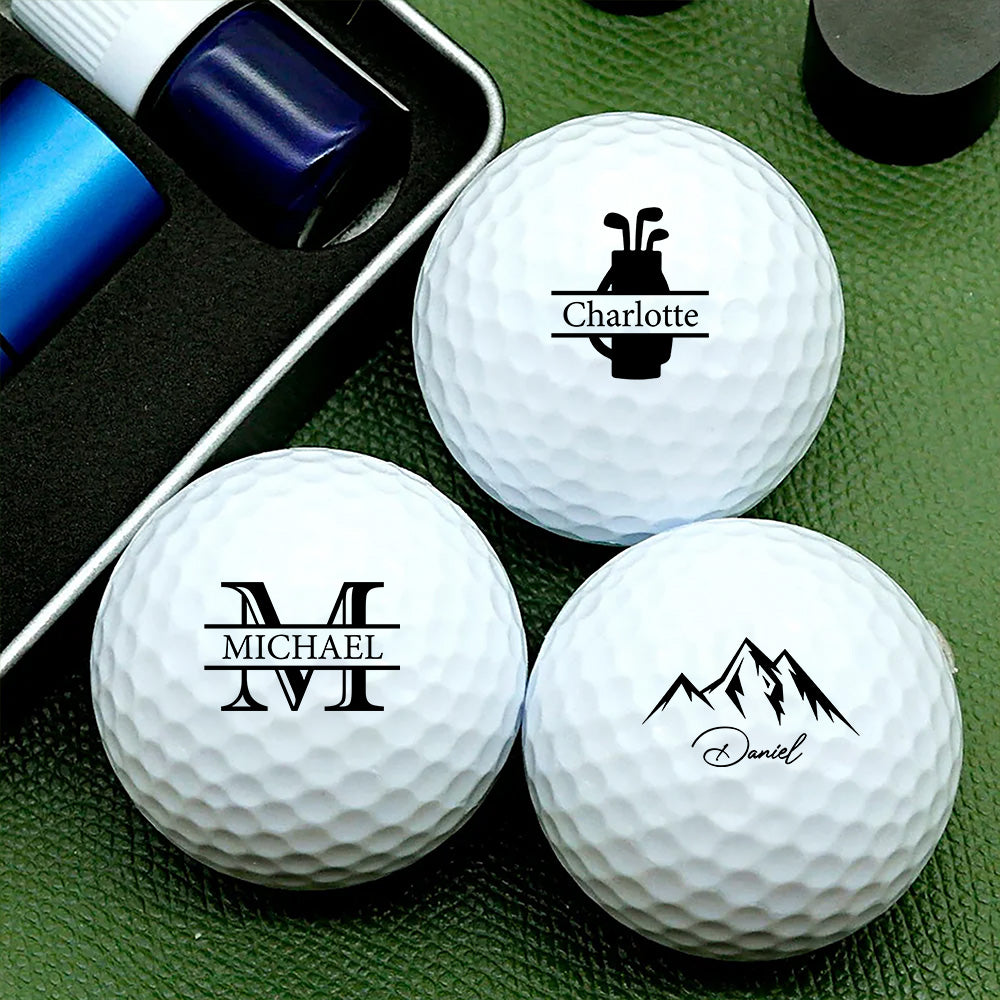 Personalized Golf Ball Stamp Box, Custom Golf Ball Stamp with Box, Golf Marker Gift , Golf Lover Gifts CH07 899260