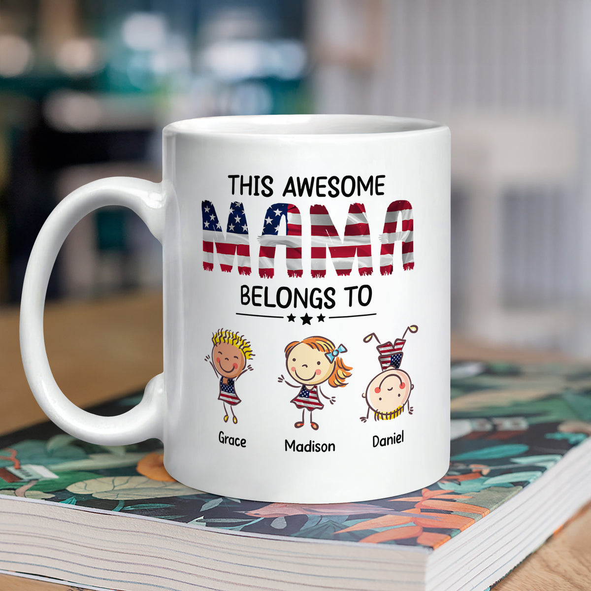 Personalized This Awesome Mom Belongs To White Mug HA75 920866