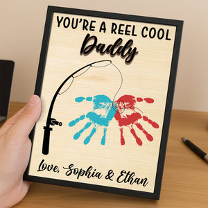 You're the Reel Cool Dad 2-Layered Wooden Plaque With Stand TH10 892987